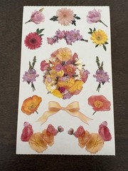 Vintage Mrs. Grossman’s Flowers and Bows 6 sheets 4×6
