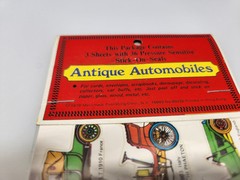 Vintage 1979 Antique Automobiles Stickers Merrimack Publishing Corp NOS