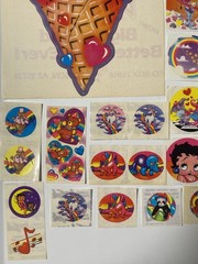 HUGE VINTAGE LOT! 1980s LISA FRANK STICKERS!! INCLUDES JUMBO STICKER!!
