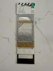 Heidi Swapp Glitter Frames 4CT Silver Gold White & Black Scrapbooking Crafts Art