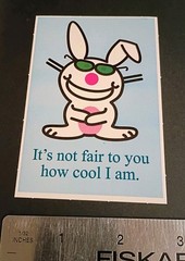 Happy Bunny Sticker Jim Benton Cute Funny Humor Vending Machine Sticker