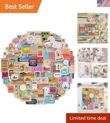 300 Pcs Vintage Travel Stickers Ticket Stickers for Journaling,Luggage Sticke…