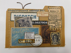 Junk Journal Add-Ons Handmade Tags Card Envelope File Clipboard Ephemera Set 3
