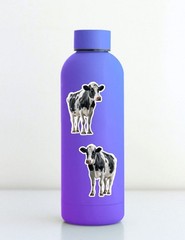 Cow Die Cut Vinyl Stickers Set Scrapbooking Laptop Water Bottle
