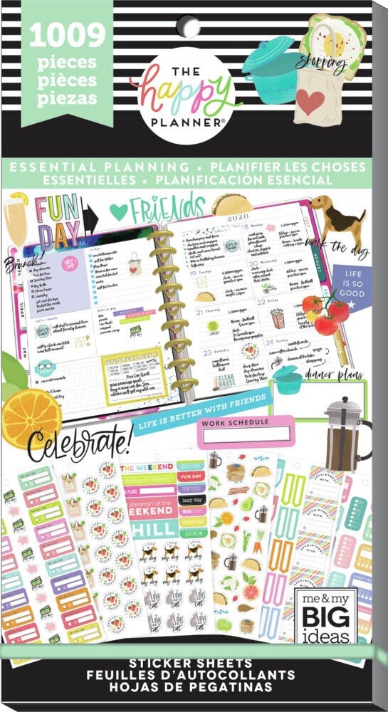 3 Happy Planner sticker books Color Story, Happy Illustration, Essential Planner
