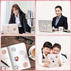 CCINEE 24 Pcs Anxiety Sensory Stickers Calm Strips Tactile Mood Calming Mindfuln