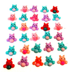 Lot of 30 Multicolor Bumble Bee Flatbacks For Crafting – NEW (#30)