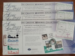3 Creative Memories Collection Scenic Die Cut Landscapes, NIP
