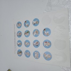 Hallmark Mary Hamilton Baby Angel Stickers – Full Sheet – andClouds Praying Vtg