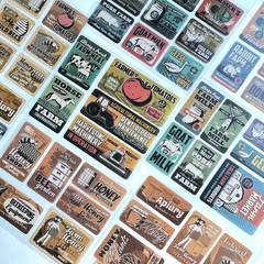 Farm Animal Bees Stickers 16 Sheets Junk Journal Collage Scrapbooking Cards