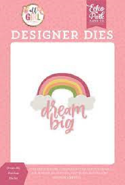 Echo Park Designer Metal Cutting Dies DREAM BIG RAINBOW