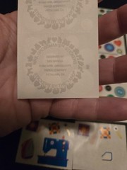 Vintage Mrs. Grossman’s SEWING SEAMSTRESS TAILOR BUTTONS Sticker Sheet Lot