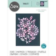 SIZZIX – METAL CUTTING DIE – THINLITS – NEGATIVE FLORALS #666020