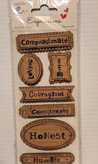 Little Birdie Kraft Handmade EXPRESSIONS Stickers – Lot of 5 RARE