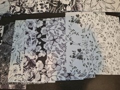 100 Sheets Scrapbooking JJ Paper Crafts Ephemera Papers 5 1/2 X 3 3/4 In Black