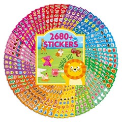 2680+ Animal Stickers, 64 Sheets Adorable Cartoon Animal Designs, Various The…