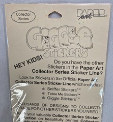 Paper Art Giggle Thanksgiving Stickers 1984 4 Sheets of 12 Stickers Sealed