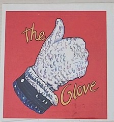 Vintage 1980s Michael Jackson Glove Sticker