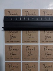 Thank You Stickers Kraft Paper Labels Gift Wedding Packaging DecorBrownSquare4cm