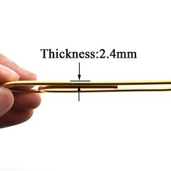 HAHIYO Paperclips 4 inch (100mm) Extra Large Paper Clips Gold 4 inch Giant