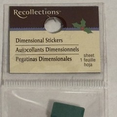 Recollections Christmas Stocking Dimensional Scrapbook Stickers. New & Sealed.