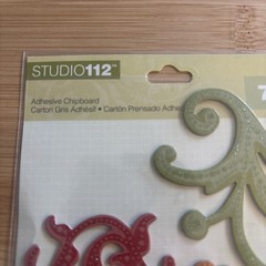 Studio 112 Adhesive Chipboard Stickers Scrolls Flowers Swirls