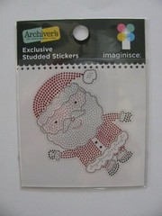 Imaginisce Studded Stickers SANTA CLAUS NIP