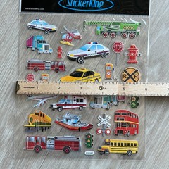 Vehicles Sticker Sheet Sticker King Scrapbooking Cars Buses Trucks