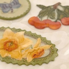 Brenda Walton Florals Scrapbook Stickers Lot – K&Co – Retired – 8 pc Kit