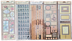 Vintage Stickopotamus Rebecca Sower Nostalgiques Scrapbook Stickers – 9 XL packs