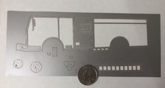 LIME GREEN FIRE ENGINE Laser Die-Cut Kit (1 Truck)Deluxe Cuts•Emergency Vehicle•