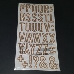 2 Packages Thickers Glitter Foam Stickers Lot Gold White Letters Black Blue NEW