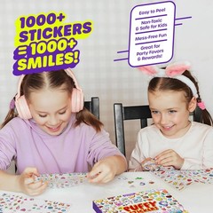 1000+ 3D Puffy Stickers for Kids, Teens, Toddlers Ages 2-4 Multi-colored