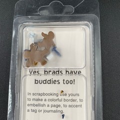 Brad Buddies Hot Off the Press Frosty Winter Scrapbooking Embellishments Metal