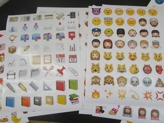 EMOJI 850 Stickers or 18 Sheets for Planner or Crafting NEW – FREE SHIPPING