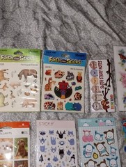 Lot Stickers Autocollants Animals Birds Cats Dogs Monkeys Fox Owl 68 SHEETS NEW