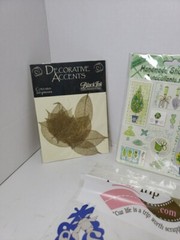 Scrapbook Stickers Crafts Cardmaking 11 Sheets Jolee’s Dimensional Borders Shiny
