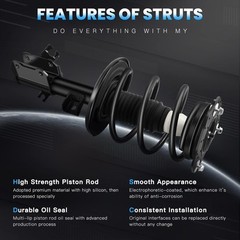 ECCPP Complete Struts Spring Assembly Front Struts Shock Absorber Fit for 200…