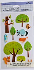 AMERICAN GREETINGS CREATIVE TOUCH WOODLAND CRITTERS STICKERS~ WILDLIFE~ TREES