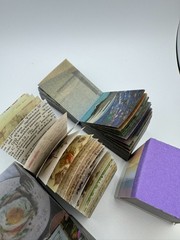Mo Card Vellum Small Books Qty 4 Floral Van Gogh Color Vintage-theme Scrapbook