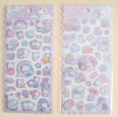 Panda Pastel and Obakenu pastel sticker set of 2 brand new