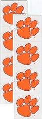 Clemson University TIGERS 8/pk NCAA Logo Scrapbook Stickers Sports Solution
