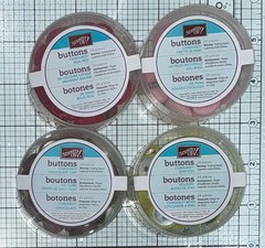 NEW Lot 4 Stampin’ Up! Corduroy Buttons Chocolate, Kiwi, Pink, Red MSRP $9:95 ea