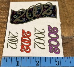 Scrapbook Stickers 2002 Year Card Journal Grossman’s 1 Sheet