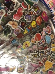 4 Random Different Sheets 3D Puffy Stickers Children Kids Gift Reward USA Seller