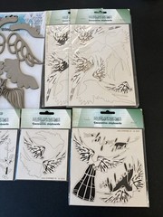 Dress Form Wings Decorative Chipboard Collage Mixed Media LOT of 11 Scrapiniec
