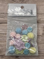 Recollections Embellishment Decorations 32 Pc Scrapbooking Pastel Pack NEW