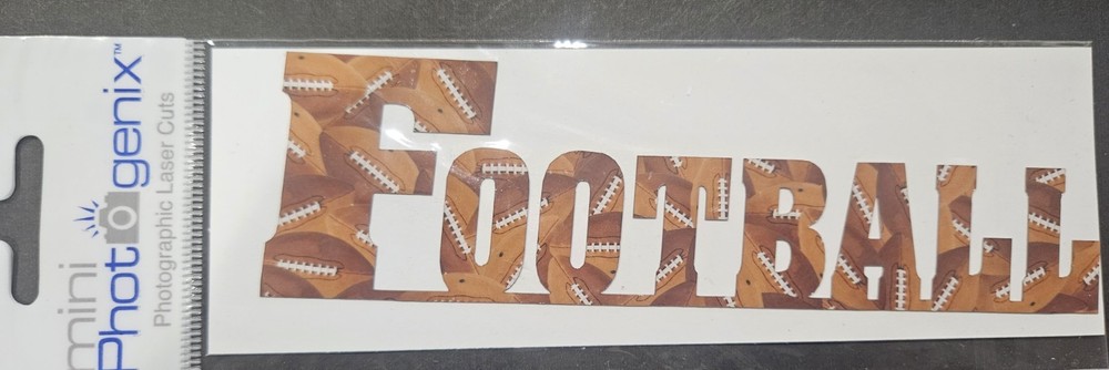 Mini Photogenix Laser Cut of «Football» by Scrapbook101