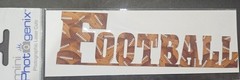 Mini Photogenix Laser Cut of «Football» by Scrapbook101