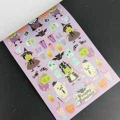 Halloween Stickers Scrapbook Lot Crafting Unused Sticker Sheets Various Brands